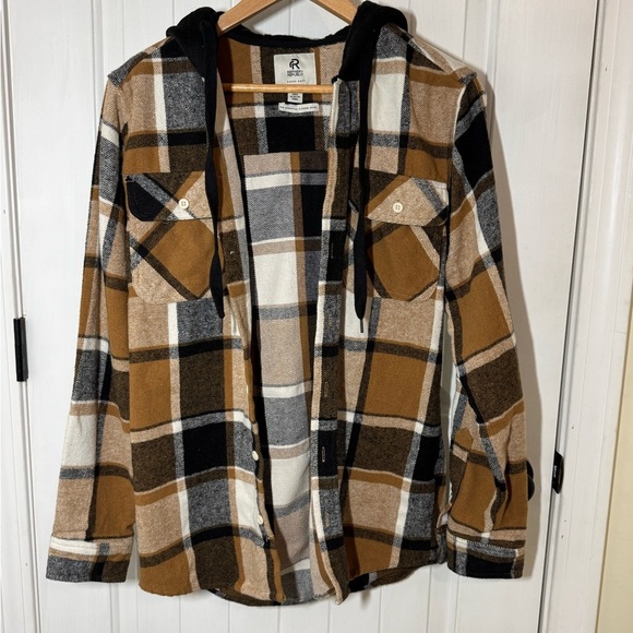 Refinery Republic Hooded Flannel Shacket - Picture 1 of 6